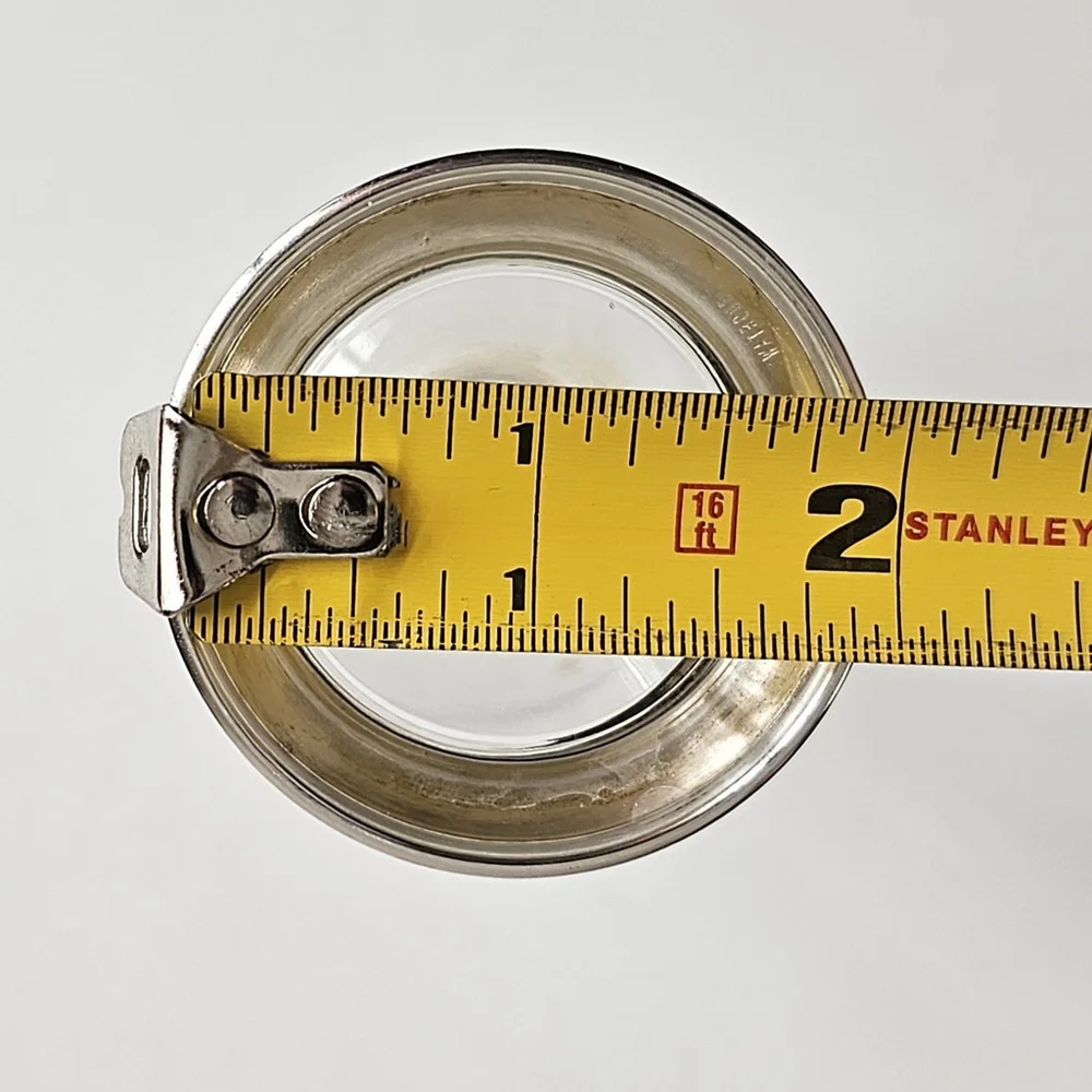 Vintage Watrous Sterling Silver Base Bud Vase Etched Glass Floral Vase 6.5" - Picture 10 of 11